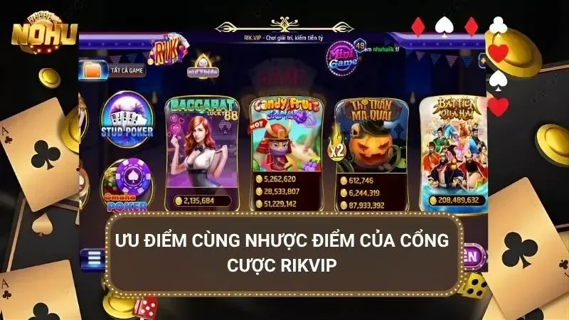 Giao diện Rikvip trình bày hợp lý giúp thao tác ổn định